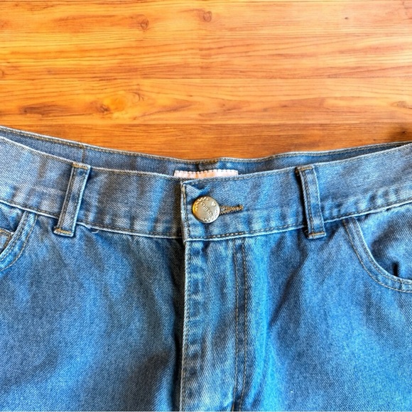 CHIPRE High-Waisted Cropped Denim Jeans - Vintage Style - Approx. Size 8-10 - Picture 7 of 16